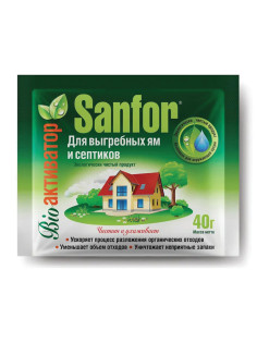 Средство для выгребных ям и септиков 40 г, SANFOR, 8384