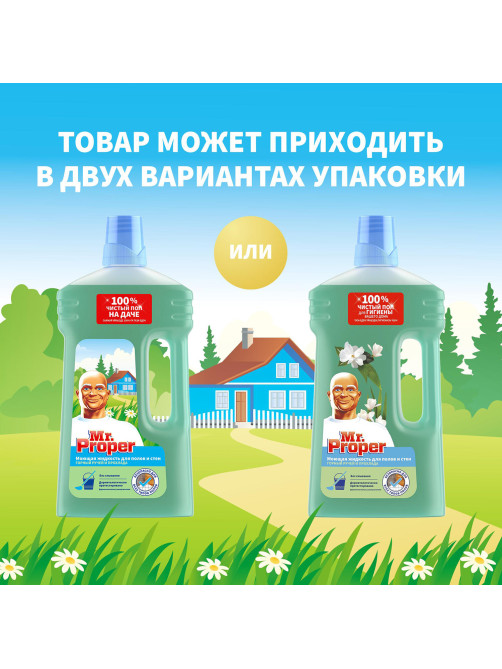 Средство для мытья пола и стен 1 л, MR.PROPER (Мистер Пропер), 