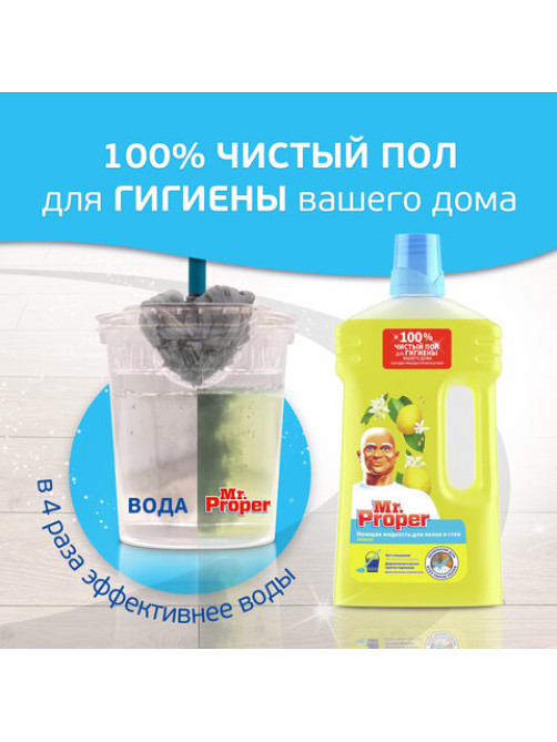 Средство для мытья пола и стен 1 л, MR. PROPER (Мистер Пропер) 