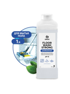 Средство концентрат для машинной и ручной мойки полов 1 л, GRASS FLOOR WASH STRONG, щелочное, 250100