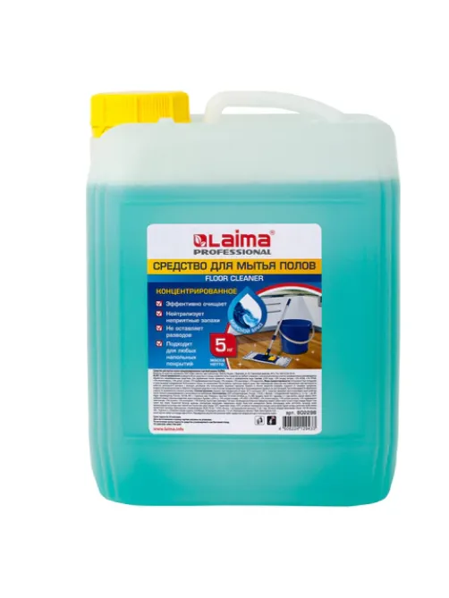 Средство для мытья пола 5 кг, LAIMA PROFESSIONAL концентрат, 