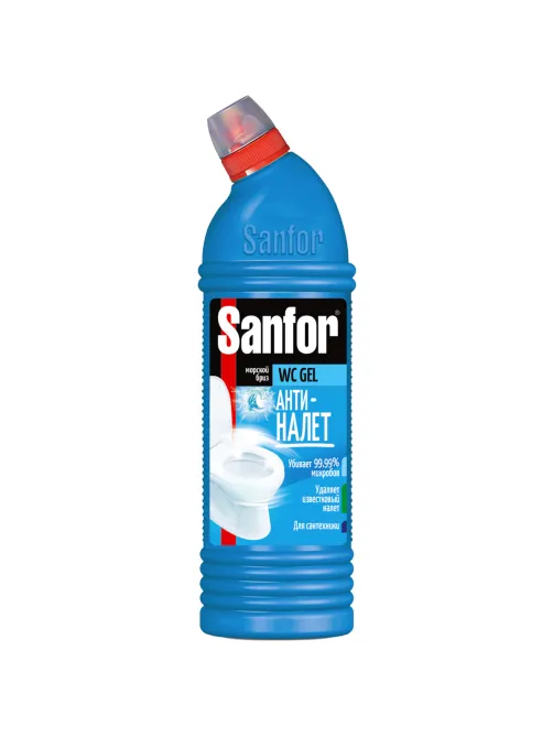 Средство для уборки туалета 750 г, SANFOR WC gel (Санфор гель) 