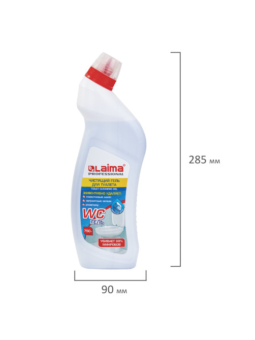 Средство для уборки туалета кислотное 750 г, LAIMA PROFESSIONAL 