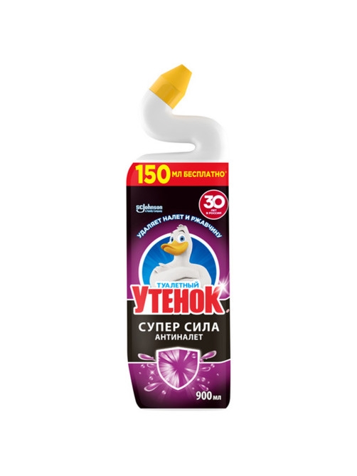 Средство для уборки туалета 900 мл, ТУАЛЕТНЫЙ УТЕНОК Супер Сила 