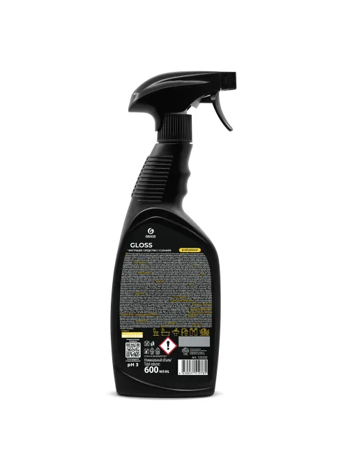 Средство для чистки сантехники кислотное 600 мл, GRASS GLOSS PROFESSIONAL, триггер, 125533