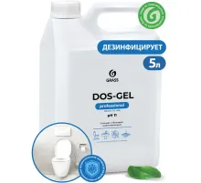 Средство для сантехники и уборки санитарных помещений 5,3 кг, GRASS DOS GEL, дезинфицирующее, концентрат, 125240