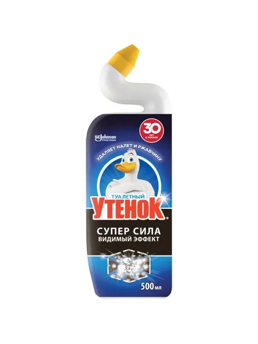Средство для уборки туалета 500 мл, ТУАЛЕТНЫЙ УТЕНОК Супер Сила 