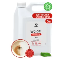 Средство для уборки сантехнических блоков 5,3 кг GRASS WC-GEL, кислотное, гель, 125203
