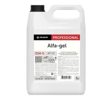 Средство для уборки санитарных помещений 5 л, PRO-BRITE ALFA-GEL, кислотное, концентрат, гель, 054-5