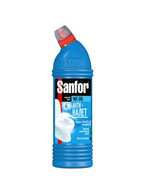 Средство для уборки туалета 750 г, SANFOR WC gel (Санфор гель) 