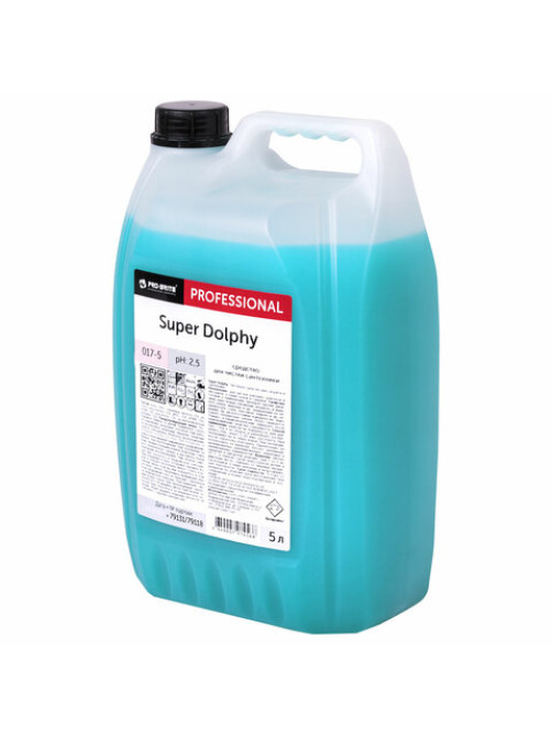 Средство для уборки санитарных помещений, 5 л, PRO-BRITE SUPER DOLPHY, кислотное, концентрат, 017-5