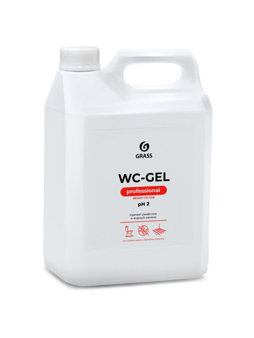 Средство для уборки сантехнических блоков 5,3 кг GRASS WC-GEL, кислотное, гель, 125203