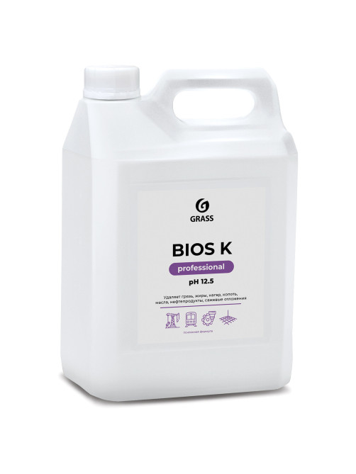 Средство моющее 5,6 кг GRASS BIOS K для промышленного оборудования, щелочное, концентрат, 125196