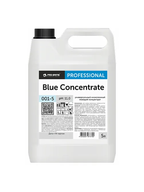Средство моющее универсальное, 5 л, PRO-BRITE BLUE CONCENTRATE, низкопенное, концентрат, 001-5
