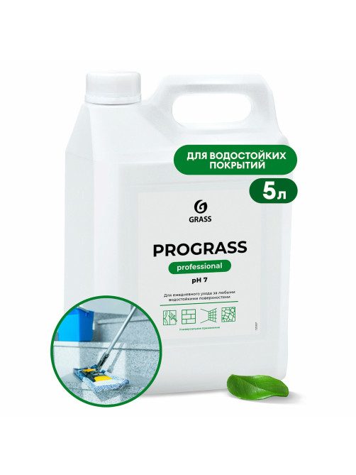 Средство моющее универсальное 5 кг, GRASS PROGRASS, нейтральное, жидкое, 125337