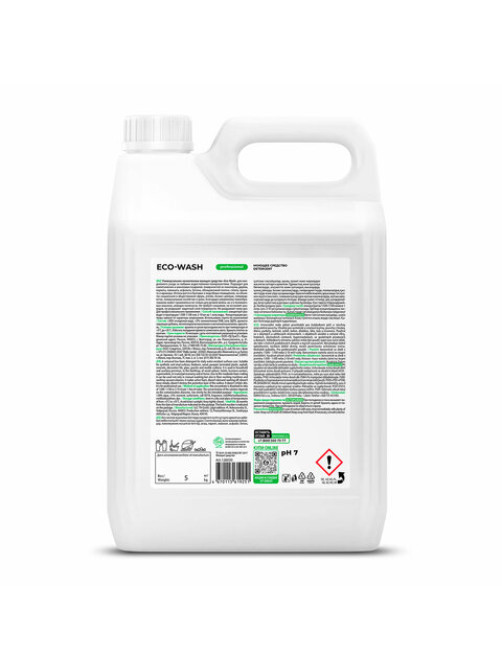 Средство моющее универсальное 5 кг, GRASS ECO-WASH, низкопенное, жидкое, 126030