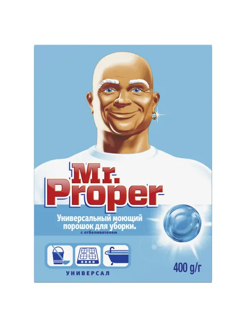 Чистящее средство 400 г, MR.PROPER (Мистер Пропер), с отбеливающим эффектом, универсал, порошок