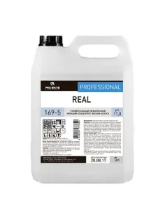 Средство моющее универсальное 5 л, PRO-BRITE REAL, щелочное, низкопенное, концентрат, 169-5