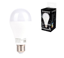 Лампа светодиодная SONNEN EXTRA, 20 (150) Вт, Е27, груша, нейтральный белый, 30000 ч, LED A65-20W-4000-Е27, 457899