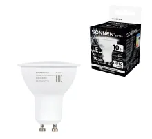 Лампа светодиодная SONNEN EXTRA, 10 (90) Вт, GU10, софит, нейтральный белый, 30000 ч, LED MR16-GU10-10W-4000, 457925