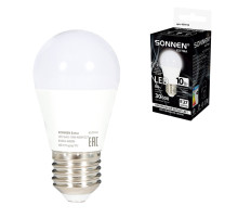 Лампа светодиодная SONNEN EXTRA, 10 (85) Вт, E27, шар, нейтральный белый, 30000 ч, LED G45-10W-4000-Е27, 457914