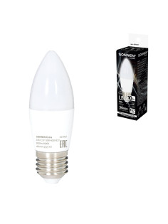 Лампа светодиодная SONNEN EXTRA, 10 (85) Вт, Е27, свеча, нейтральный белый, 30000 ч, LED C37-10W-4000-Е27, 457907