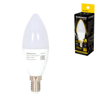 Лампа светодиодная SONNEN EXTRA, 7 (60) Вт, Е14, свеча, теплый белый, 30000 ч, LED C37-7W-2700-Е14, 457902