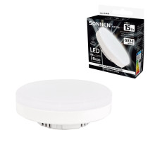 Лампа светодиодная SONNEN EXTRA, 15 (130) Вт, GX53, таблетка, нейтральный белый, 30000 ч, LED 15W-4000-GX53, 457935