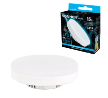 Лампа светодиодная SONNEN EXTRA, 15 (130) Вт, GX53, таблетка, холодный белый, 30000 ч, LED 15W-6500-GX53, 457936