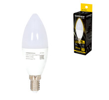 Лампа светодиодная SONNEN EXTRA, 10 (85) Вт, Е14, свеча, теплый белый, 30000 ч, LED C37-10W-2700-Е14, 457904