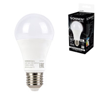 Лампа светодиодная SONNEN EXTRA, 15 (130) Вт, Е27, груша, нейтральный белый, 30000 ч, LED A60-15W-4000-Е27, 457897