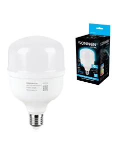 Лампа светодиодная SONNEN EXTRA, 30 (250) Вт, Е27, цилиндр, холодный белый, 30000 ч, LED Т100-30W-6500-Е27, 457916
