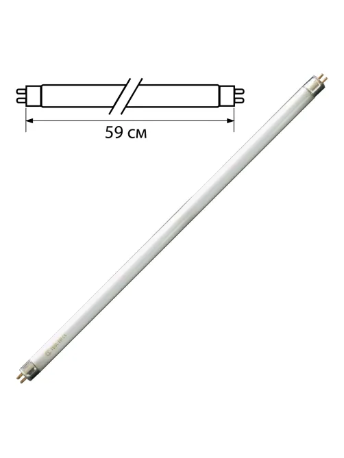 Лампа люминесцентная OSRAM L18/640, 18 Вт, цоколь G13, в виде трубки, длина 59 см, хол. белый свет