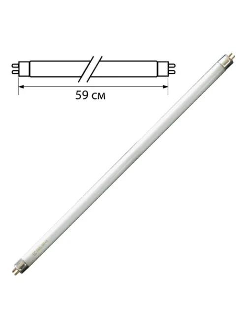 Лампа люминесцентная OSRAM L18/640, 18 Вт, цоколь G13, в виде трубки, длина 59 см, хол. белый свет