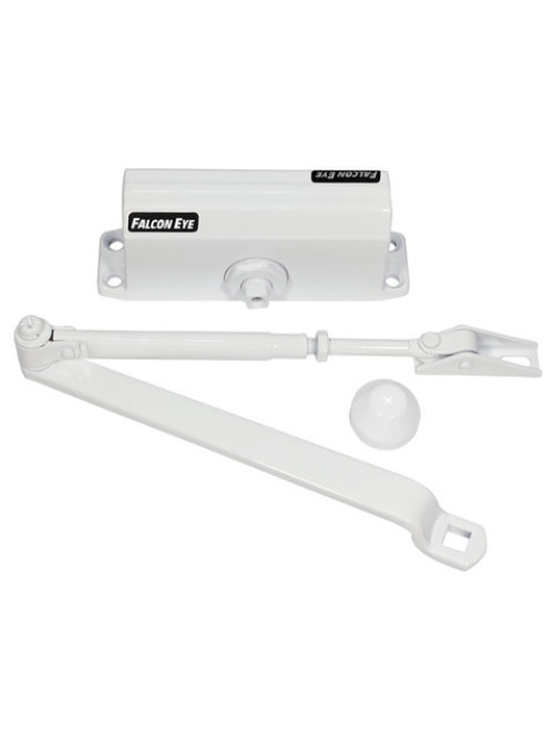 Доводчик FALCON EYE FE-B4W на дверь 65-85 кг, белый, 00-00110295