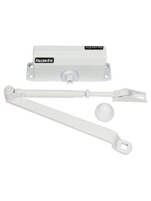 Доводчик FALCON EYE FE-B3W на дверь 45-65 кг, белый, 00-00110297