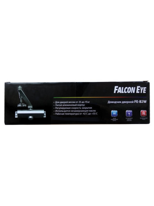 Доводчик FALCON EYE FE-B2W на дверь 25-45 кг, белый, 00-00110303