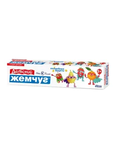 Зубная паста детская 50 мл, ДЕТСКИЙ ЖЕМЧУГ 