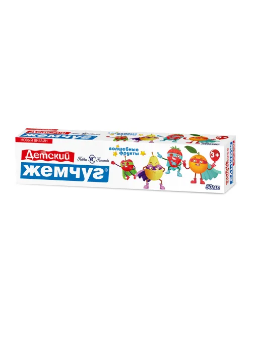 Зубная паста детская 50 мл, ДЕТСКИЙ ЖЕМЧУГ 