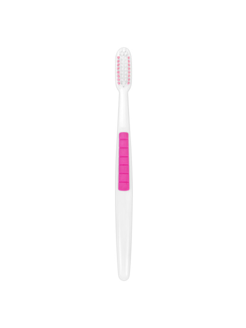 Зубная щетка жесткая CLASSIC WHITENING, безопасное отбеливание, КОМПЛЕКТ 8 шт., LAIMA DENT, 609315