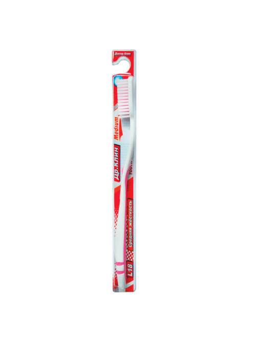 Зубная щетка DR.CLEAN (Доктор Клин) L18, средняя, YGIR-170