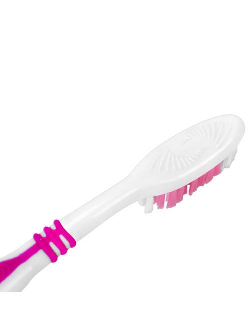 Зубная щетка средней жесткости (ассорти 4 цвета), LAIMA DENT, 609310