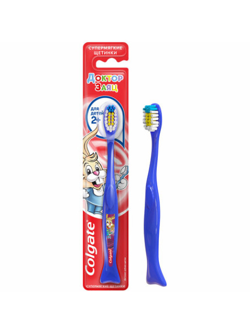 Зубная щетка детская (2+лет) COLGATE, супер мягкая, 4606144002618