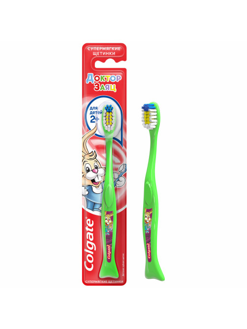 Зубная щетка детская (2+лет) COLGATE, супер мягкая, 4606144002618