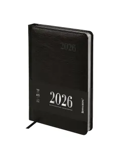 Ежедневник датированный 2026, А5, 138х213 мм, BRAUBERG 
