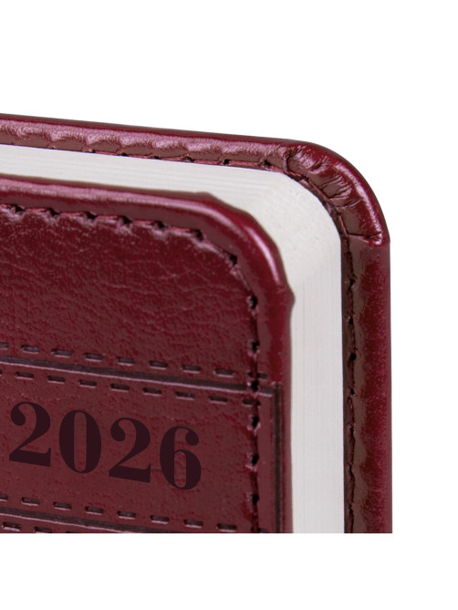Ежедневник датированный 2026, МАЛЫЙ ФОРМАТ 100х150 мм, А6, BRAUBERG 