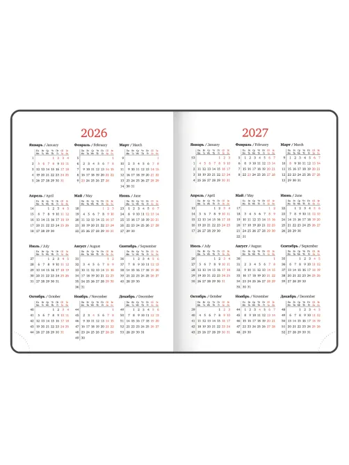Ежедневник датированный 2026, А5, 138х213 мм, BRAUBERG 
