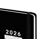 Ежедневник датированный 2026 с резинкой 145х203 мм, А5, BRAUBERG, твердый, 