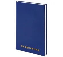 Ежедневник недатированный А5 145х215 мм BRAUBERG бумвинил, 160 л., синий, 123327