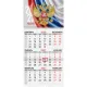 Календарь квартальный на 2027 г., 1 блок, 1 гребень, бегунок, офсет, BRAUBERG, 